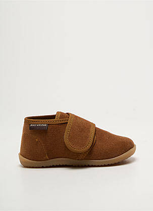 Chaussons/pantoufles voute plantaire bout rond marron NATURINO garçon