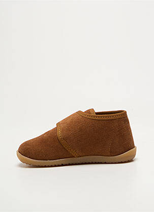 Chaussons/pantoufles voute plantaire bout rond marron NATURINO garçon