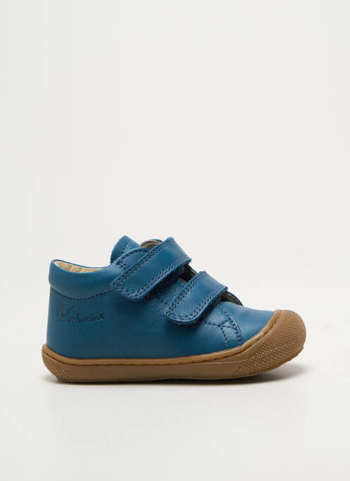 Bottillons fermeture scratch bout rond bleu NATURINO garcon