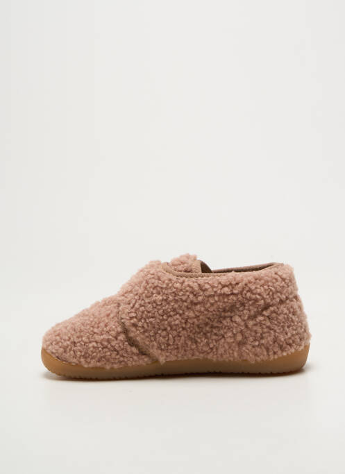 Chaussons/pantoufles semelle amovible bout rond rose NATURINO fille