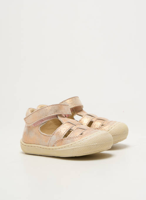 Bottillons semelle amovible bout rond rose NATURINO fille