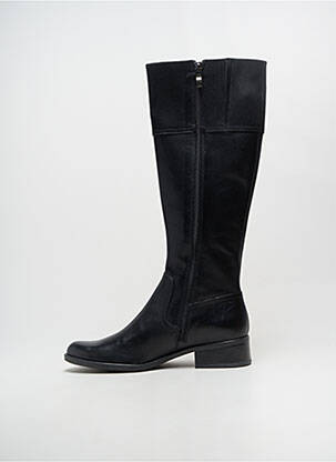 Bottes tissage satiné talon de 4 à 6cm noir CAPRICE femme