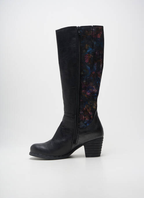 Bottes cubain talon de 4 à 6cm noir ROGER MILTON femme