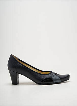 Escarpins tissage satiné talon de 4 à 6cm noir GEO-REINO femme