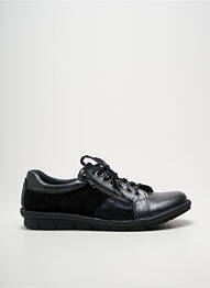 Baskets fermeture zip et lacets talon plat jusqu'à 3cm noir NICE femme