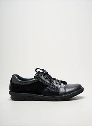 Baskets fermeture zip et lacets talon plat jusqu'à 3cm noir NICE femme