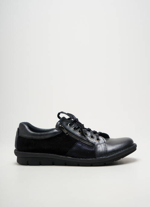 Baskets fermeture zip et lacets talon plat jusqu'à 3cm noir NICE femme