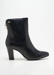 Bottines/boots tissage satiné talon de 7 à 9cm noir CAPRICE femme
