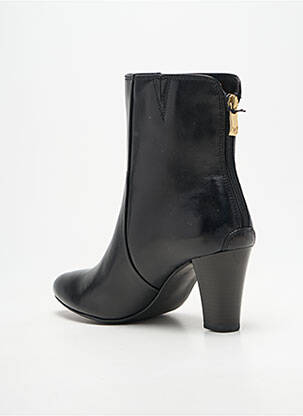 Bottines/boots tissage satiné talon de 7 à 9cm noir CAPRICE femme