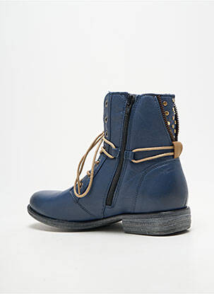 Bottines/boots talon bas talon plat jusqu'à 3cm bleu ORLAND femme