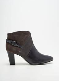 Bottines/boots tissage satiné talon de 4 à 6cm noir CAPRICE femme