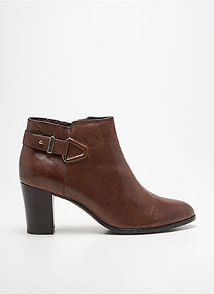 Bottines/boots fourrée talon de 7 à 9cm marron CAPRICE femme