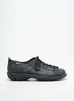 Baskets bout rond talon plat jusqu'à 3cm noir NICE femme