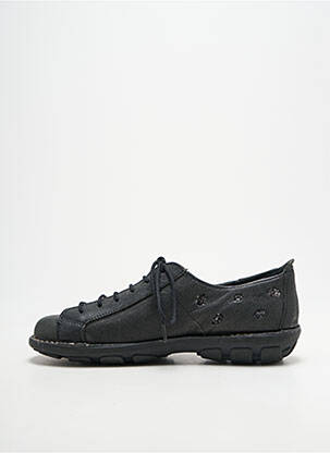 Baskets bout rond talon plat jusqu'à 3cm noir NICE femme