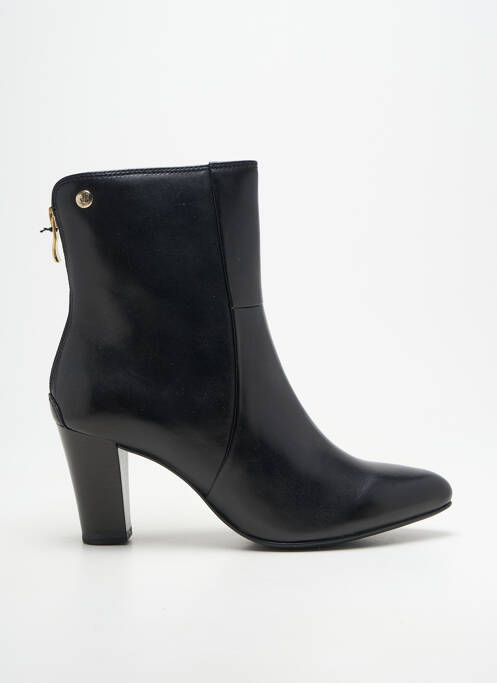 Bottines/boots tissage satiné talon de 7 à 9cm noir CAPRICE femme