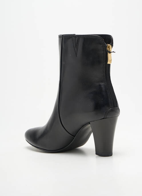 Bottines/boots tissage satiné talon de 7 à 9cm noir CAPRICE femme