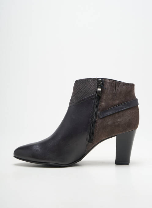 Bottines/boots tissage satiné talon de 4 à 6cm noir CAPRICE femme
