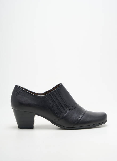 Derbies cubain talon de 4 à 6cm noir CAPRICE femme