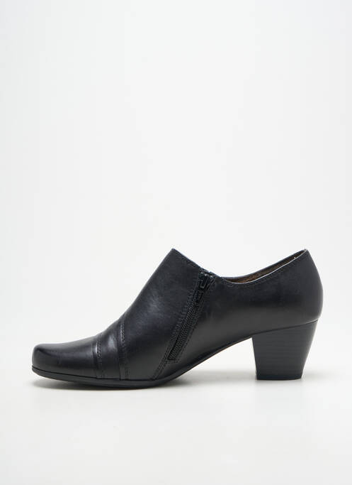 Derbies cubain talon de 4 à 6cm noir CAPRICE femme