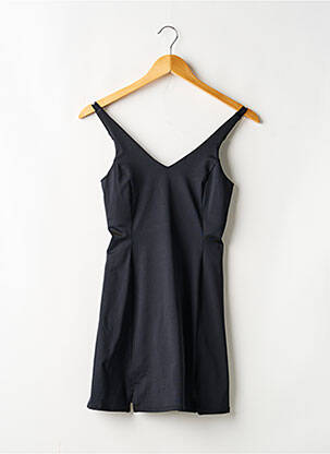 Robe courte coupe cintrée fines bretelles noir EVEN & ODD femme