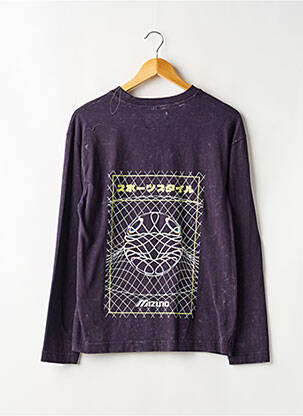 T-shirt manches longues manches longues violet MIZUNO femme