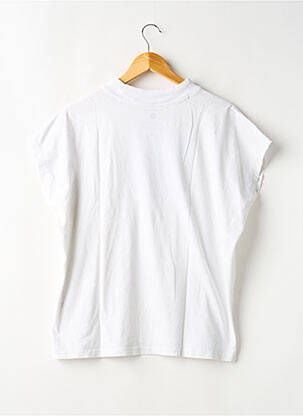 T-shirt imprimé fantaisie manches courtes blanc THINKING MU femme
