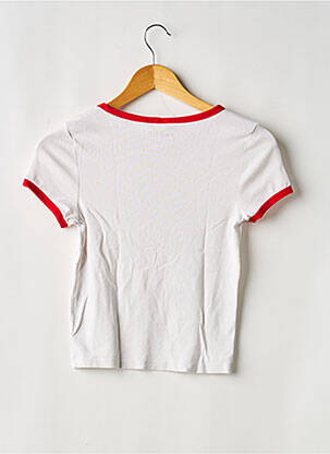 T-shirt sérigraphie manches courtes rouge DIVIDED H&M femme