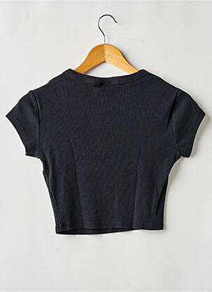 T-shirt coupe droite manches courtes noir ASOS femme