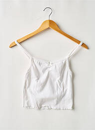 Top tissage jersey fines bretelles blanc COTTON:ON femme