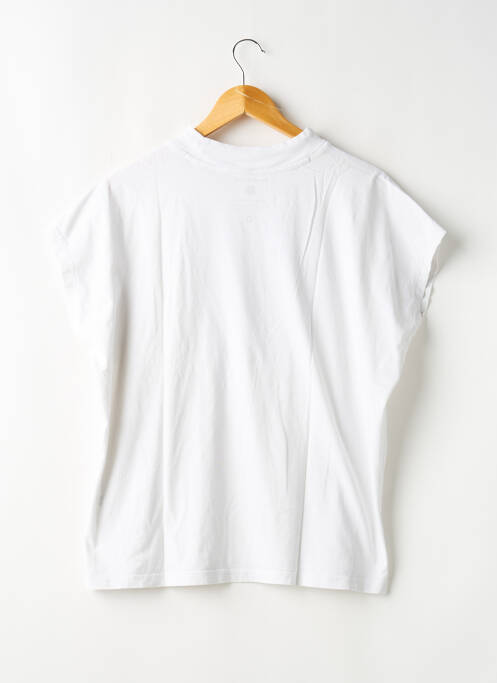 T-shirt imprimé fantaisie manches courtes blanc THINKING MU femme