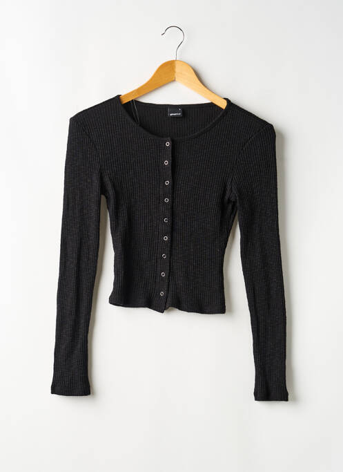 Gilet manches longues stretch noir GINA TRICOT femme