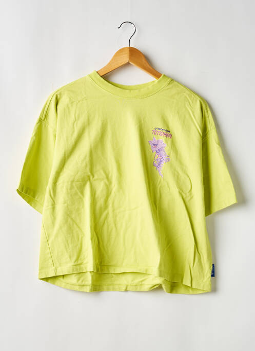 T-shirt stretch manches courtes vert DECATHLON femme