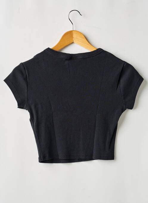 T-shirt coupe droite manches courtes noir ASOS femme