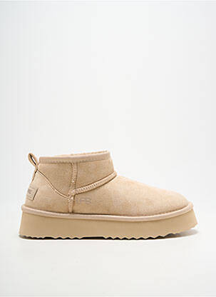 Bottines/boots fourrée talon de 4 à 6cm or LPB femme