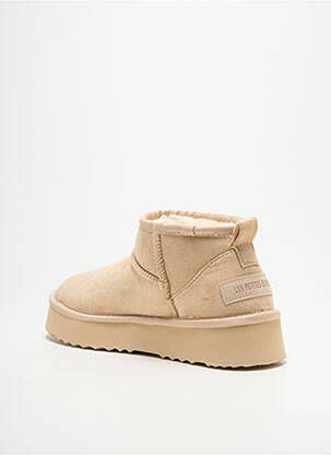 Bottines/boots fourrée talon de 4 à 6cm or LPB femme