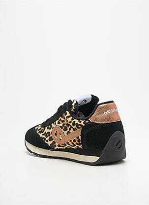 Baskets bout rond talon plat jusqu'à 3cm noir NO NAME femme