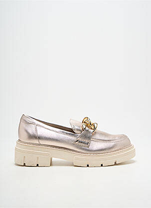 Mocassins tissage satiné talon de 4 à 6cm or MARCO TOZZI femme