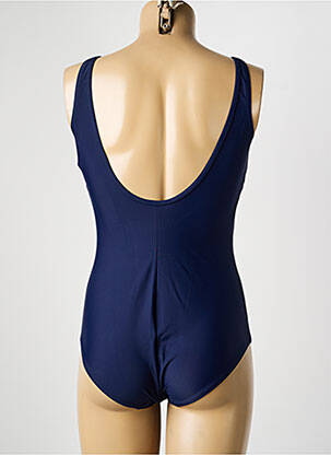 Maillot de bain 1 pièce imprimé fantaisie bleu ROSE POMME femme