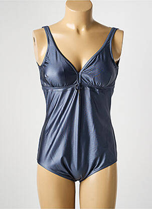 Maillot de bain 1 pièce bretelles élastiquées gris ROSE POMME femme