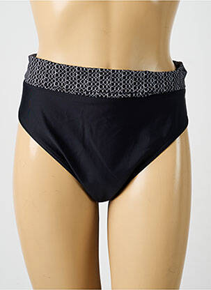 Bas de maillot de bain imprimé fantaisie culotte noir ROSE POMME femme