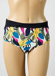 Bas de maillot de bain imprimé fantaisie culotte noir CHANTELLE femme