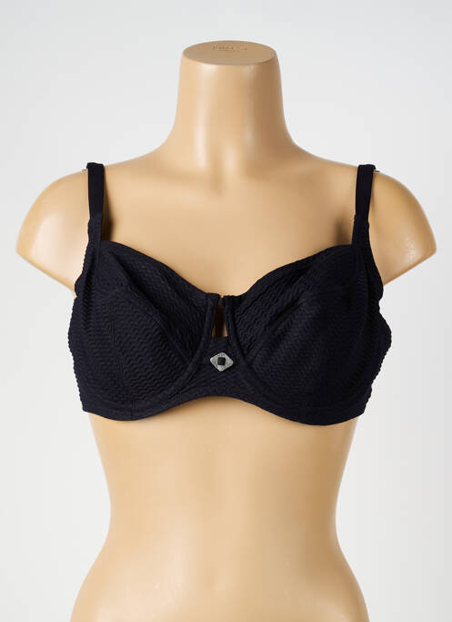 Haut de maillot de bain noir ANTIGEL femme