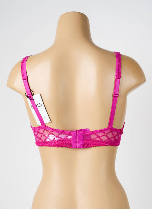 Soutien-gorge sans armature haut triangles violet LOUISA BRACQ femme
