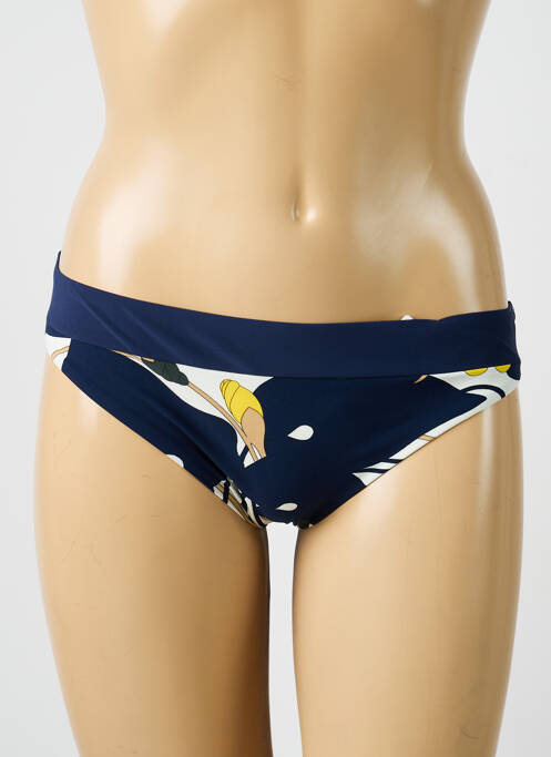 Bas de maillot de bain imprimé fantaisie culotte bleu CHANTELLE femme