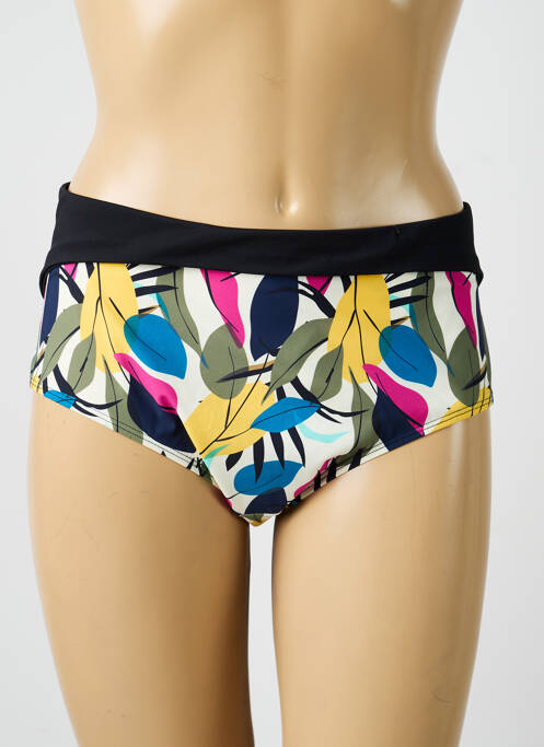 Bas de maillot de bain imprimé fantaisie culotte noir CHANTELLE femme