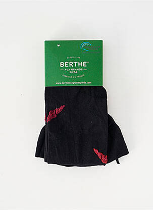 Collants imprimé fantaisie noir BERTHE AUX GRANDS PIEDS femme
