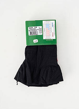 Collants imprimé fantaisie noir BERTHE AUX GRANDS PIEDS femme