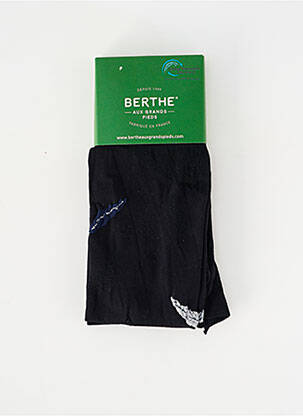 Collants imprimé fantaisie noir BERTHE AUX GRANDS PIEDS femme