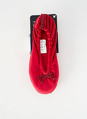 Chaussons/pantoufles semelle extérieure cuir talon plat jusqu'à 3cm rouge GLOVE STORY femme