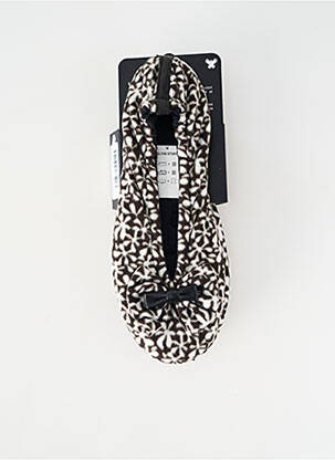 Chaussons/pantoufles semelle extérieure cuir talon plat jusqu'à 3cm noir GLOVE STORY femme